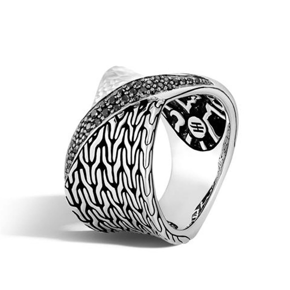 NWT John Hardy Sterling Silver Pave Ring Size 7 - Picture 3 of 16